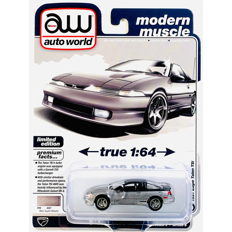 Auto World Modern Muscle 1991 Eagle Talon TSi Med. Quartz Metallic