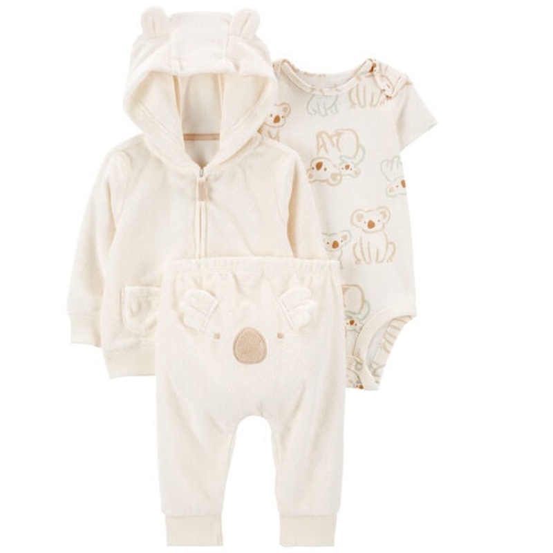 Baby Boys’ 3-Piece Koala Jacket Set 1R040010-153 Newborn
