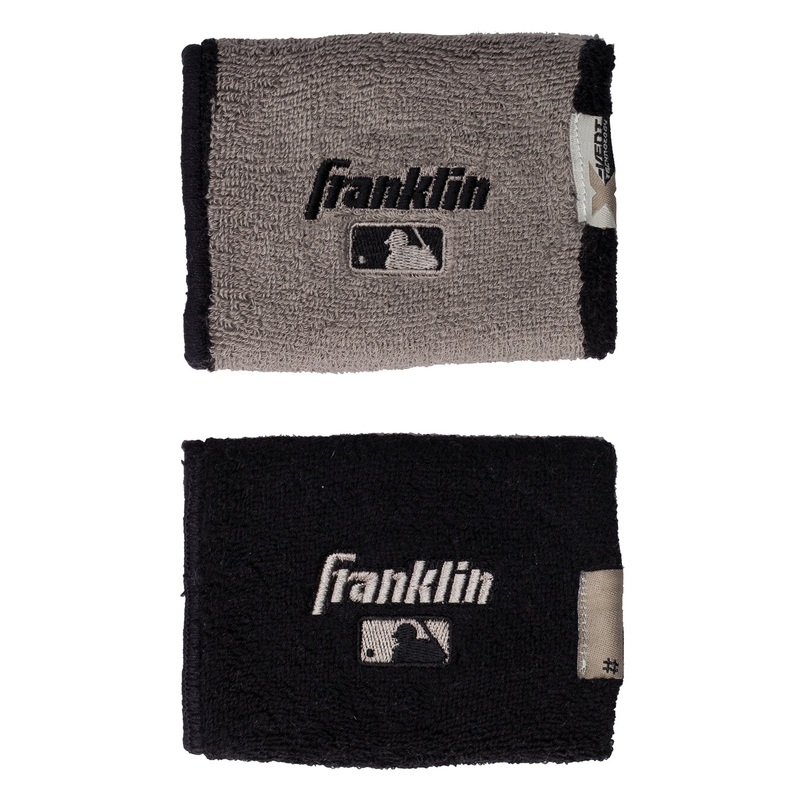 MLB X-Vent Reversible Wrist Bands 23450C Black/Gray