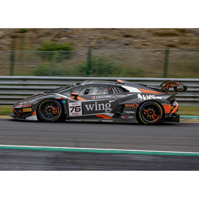 Spark Models Lamborghini Huracan GT3 EVO 2 No.76 Barwell Motorsport – 24H Spa 2025 – R. Collard – B. Garg – R. Collard – A. Ali 1/43 Scale Model