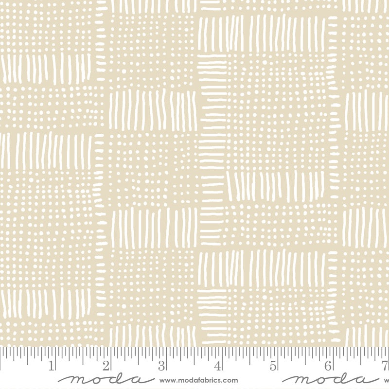 Whispers Collection Cotton Fabric Dash Dot 33551 Natural