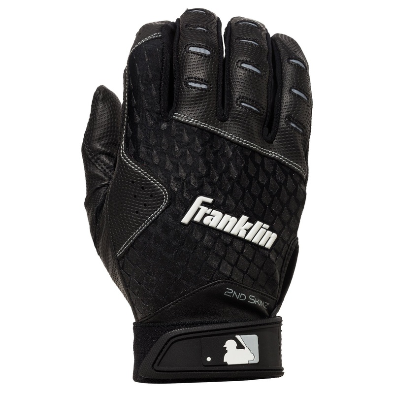 2nd-Skinz Batting Gloves 211 Black/White Medium