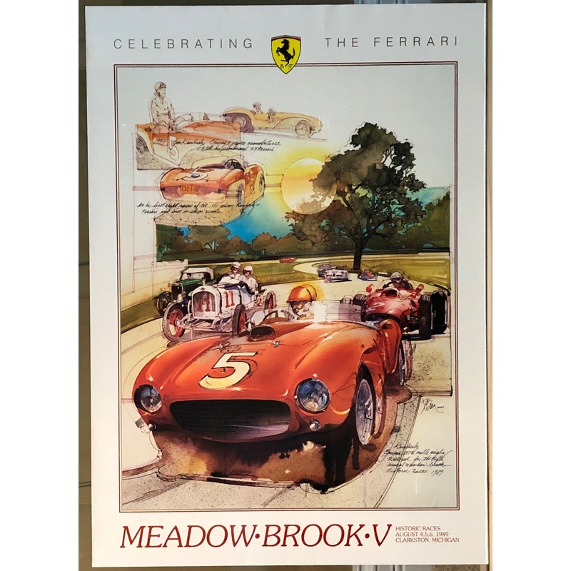 Meadow Brook Historic Races 1989 Poster