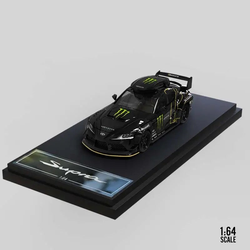 Time Micro 1:64 LBWK Toyota Supra With Roof Box – Monster