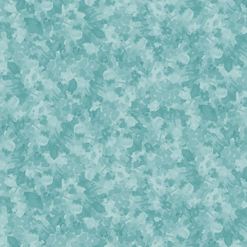 Sunflower Sweet Collection Leaf Texture Cotton Fabric 17797 Teal