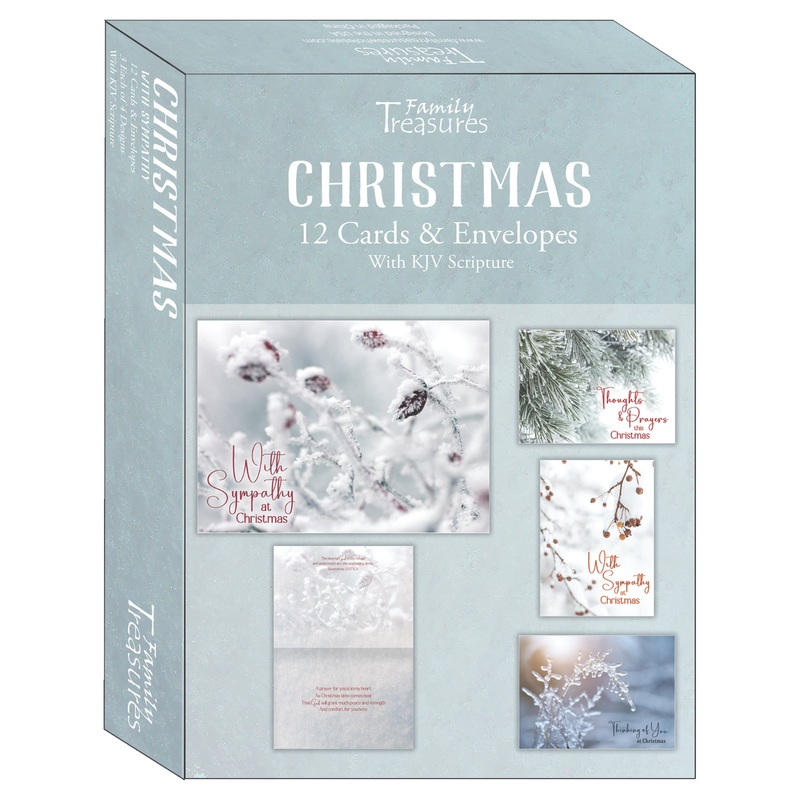 With Sympathy Christmas Boxed Cards FT22717