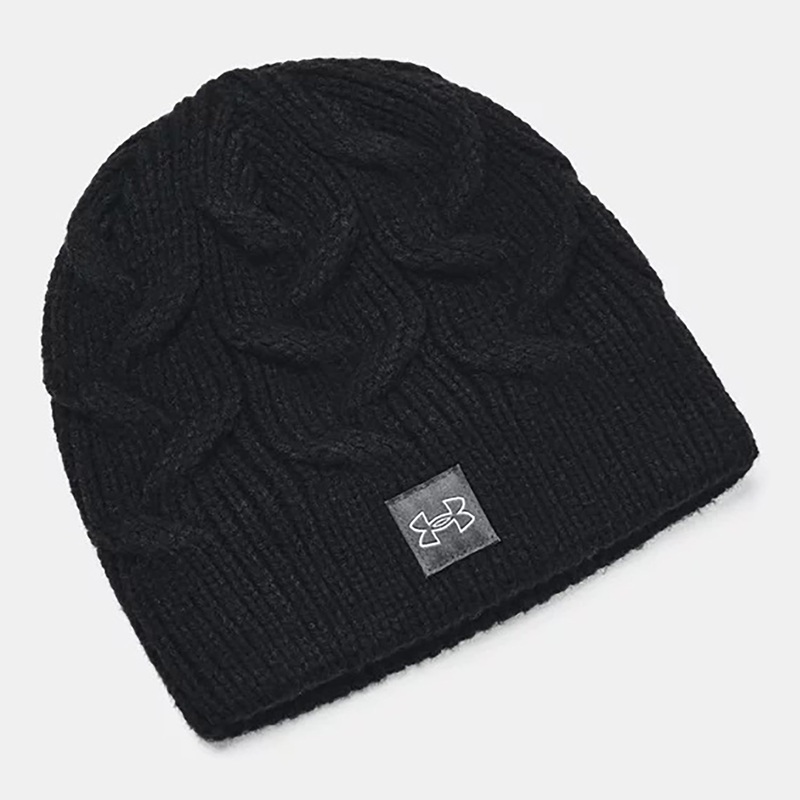 Women’s UA Halftime Cable Knit Beanie 1373099 Black