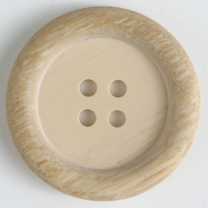 Beige Wood Grain Buttons 11/16 Inch