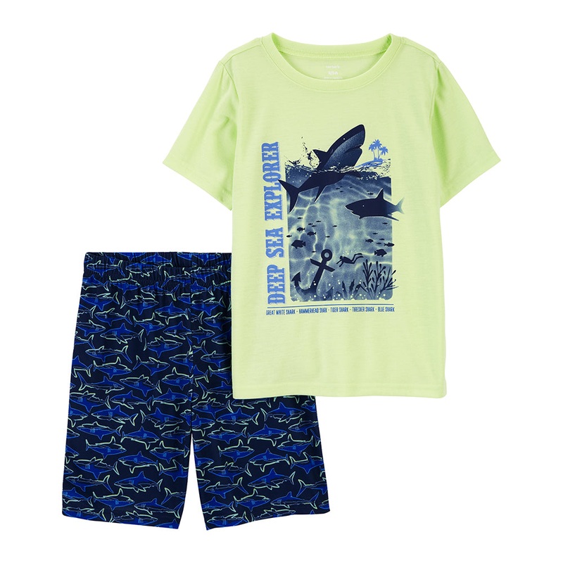 Boys’ 2-Piece Shark Pajamas 3Q526210 4