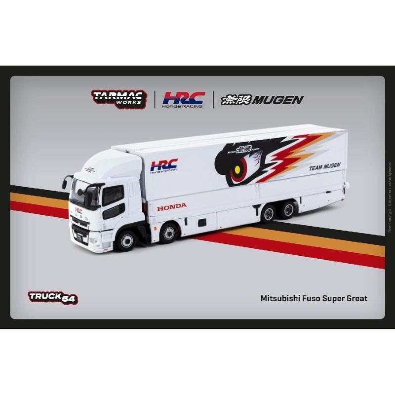 Tarmac Works 1:64 Mitsubishi Fuso Super Great Honda Racing Team Mugen  Truck64