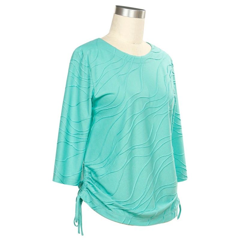 Women’s Comfort Zone 3/4-Sleeve Knit Top 413C Coco Bay Small