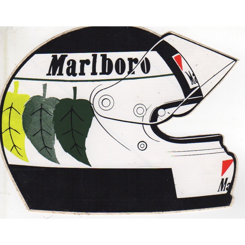 Stefan Johansson Helmet Shaped Sticker