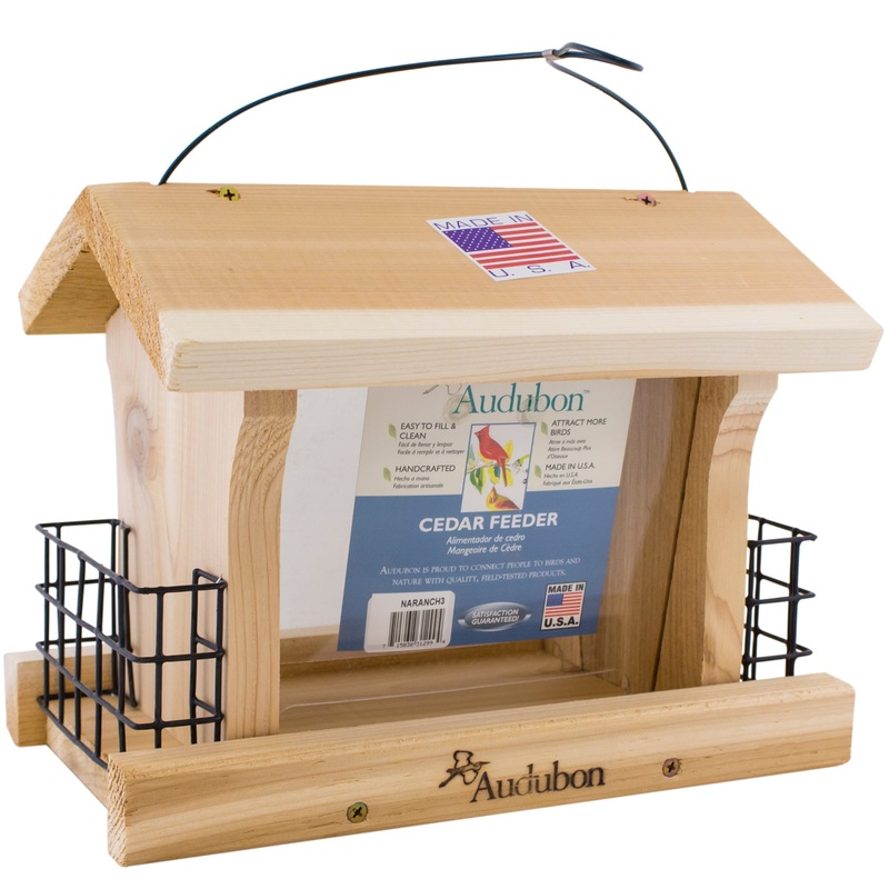 Cedar Bird Feeder with Suet Cake Holders NARANCH3