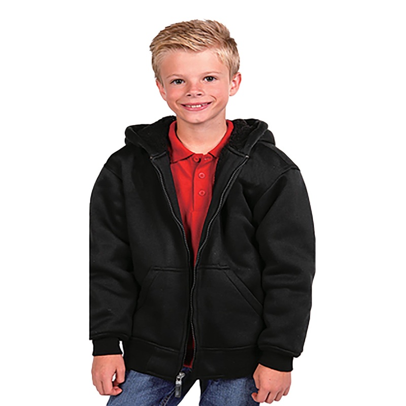 Youth Sherpa Lined Fleece Hoodie K1179 Camo Small (8)