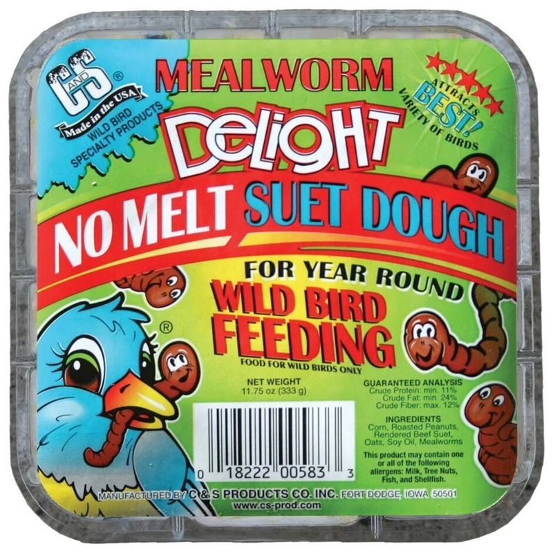 Mealworm No-Melt Suet Cake CS12583