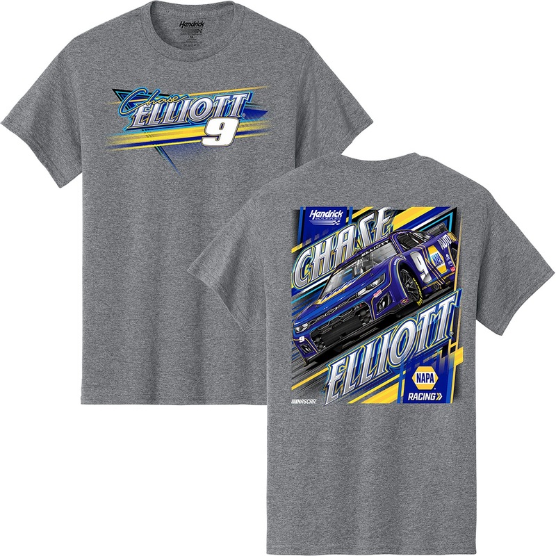 Chase Elliott 2025 NAPA Graphite Heather T-Shirt Gray L