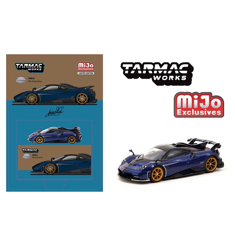 Tarmac Works 1:64 Pagani Imola  Blu Argentina  Global64  MiJo Exclusive