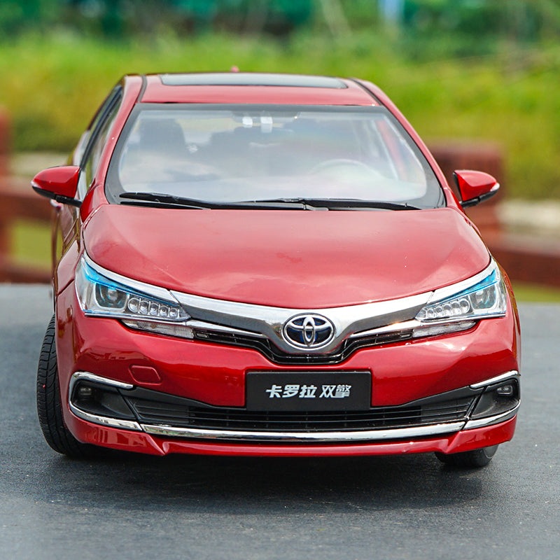 1:18 diecast toyota Corolla 12th version collectible model 2019 in Red/whit/Blue version with small gift Red