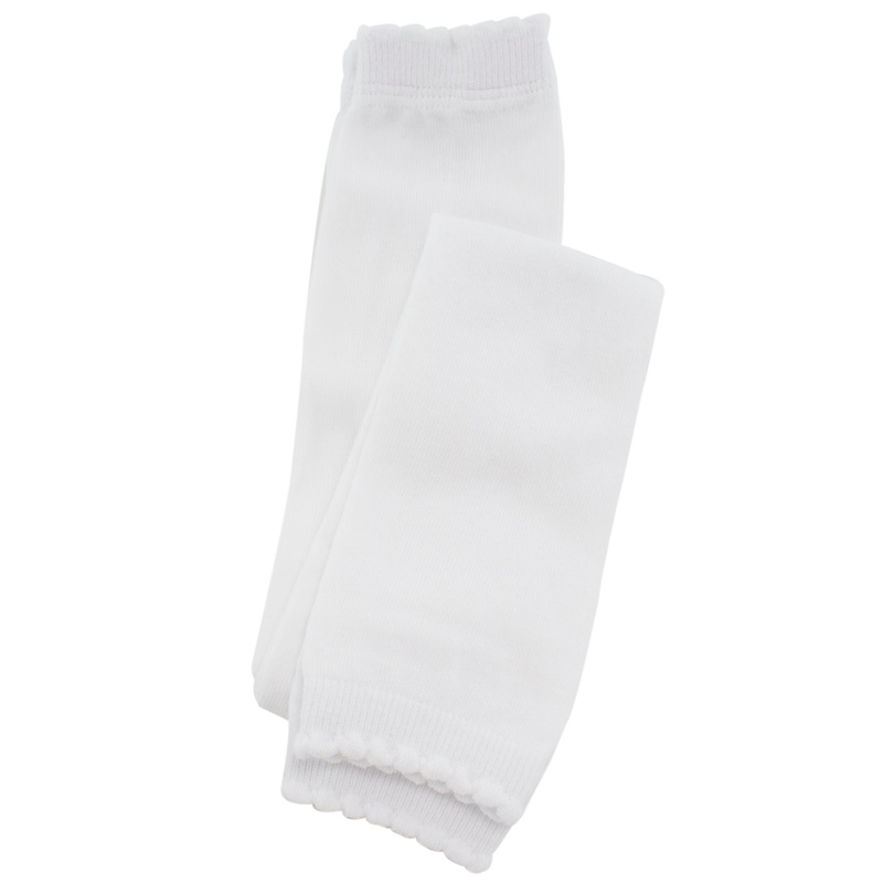 Babies & Girls Footless Tights Leggings 1577 White 0-6MO