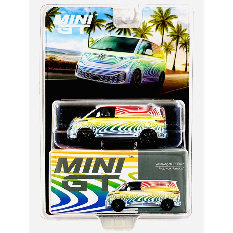 Mini GT Mijo Exclusive Volkswagen ID. Buzz Prototype Rainbow #899