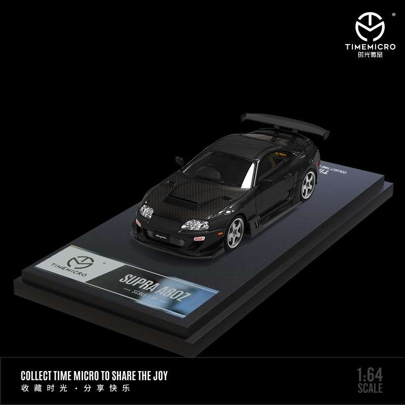 Time Micro 1:64 Toyota Supra A80Z – Black