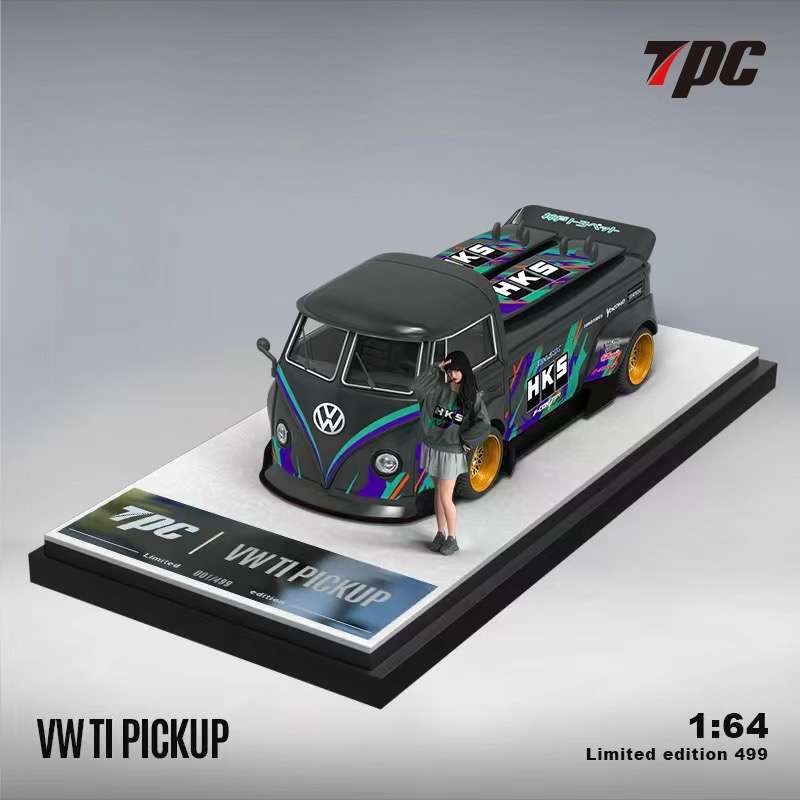 TPC 1:64 VW T1 Pickup – HKS With Figure