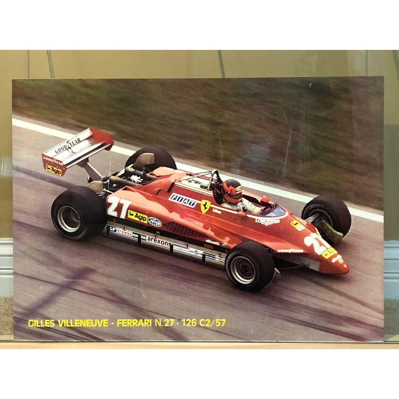Gilles Villeneuve on Ferrari 126 C2/57 Poster