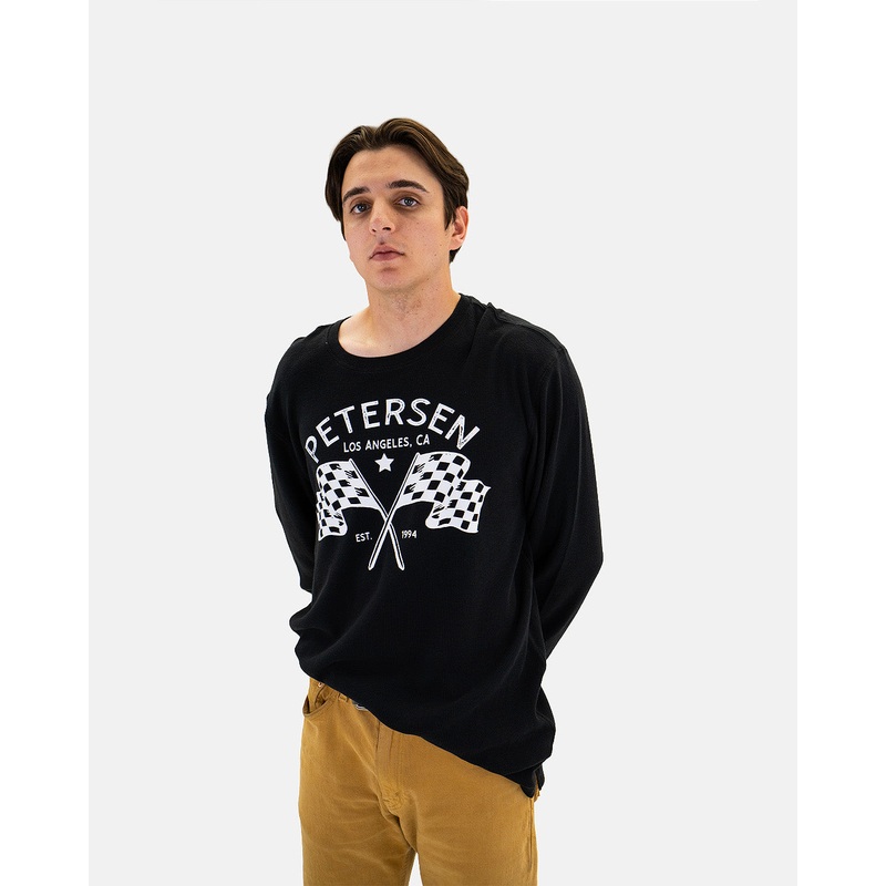 Petersen Tee – Checkered Flags Thermal LS Tee S
