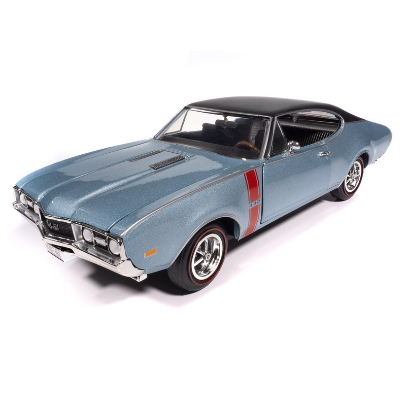 “PRE-ORDER” American Muscle 1968 Oldsmobile Holiday Coupe 442 Hemmings Muscle Machines 1:18 Scale Diecast (DUE LATE OCTOBER 2025)