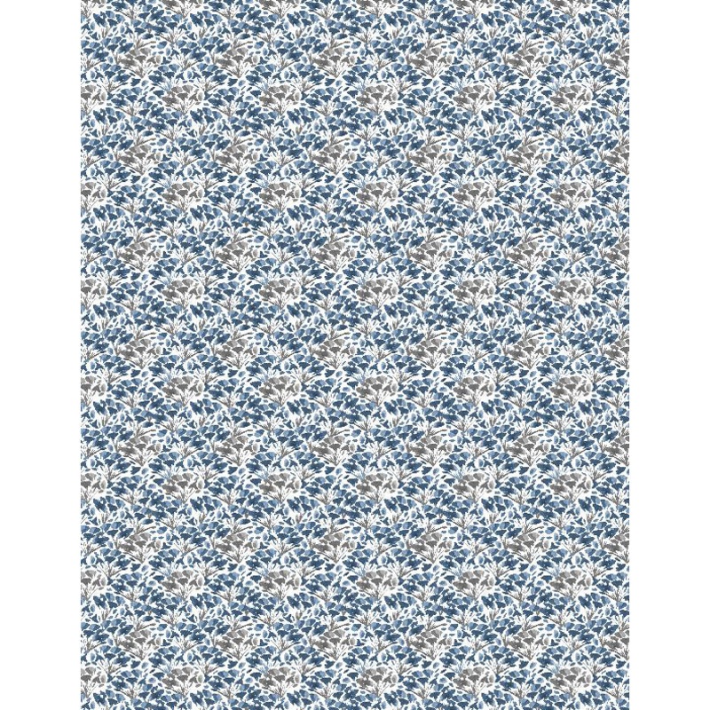 Awakenings Cotton Fabric 3039 Blue Small Floral