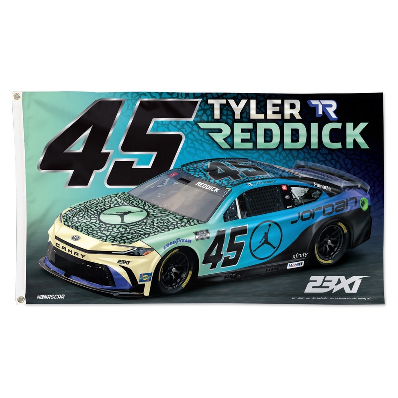 Tyler Reddick 2025 Jordan Brand #45 Car 3×5 Flag