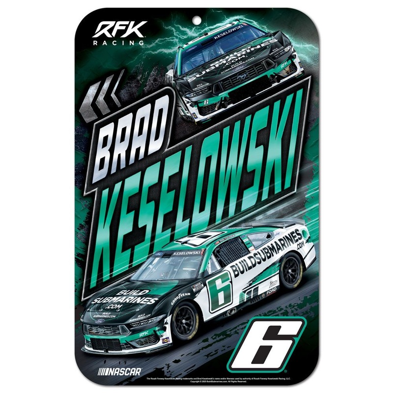 Brad Keselowski 2025 BuildSubmarines #6 11×17 Plastic Sign
