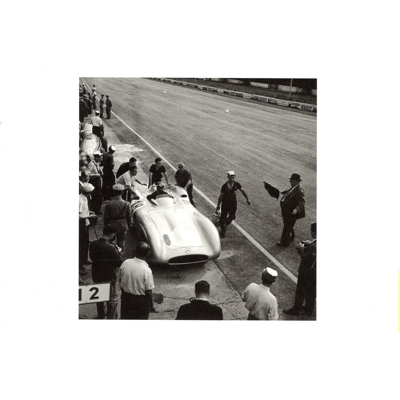 Juan Manuel Fangio On Mercedes, Monza 1955 – Jesse Alexander Postcard