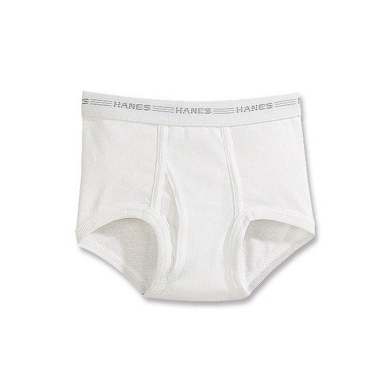 Boys White Briefs B252P6 6-pack X-Small