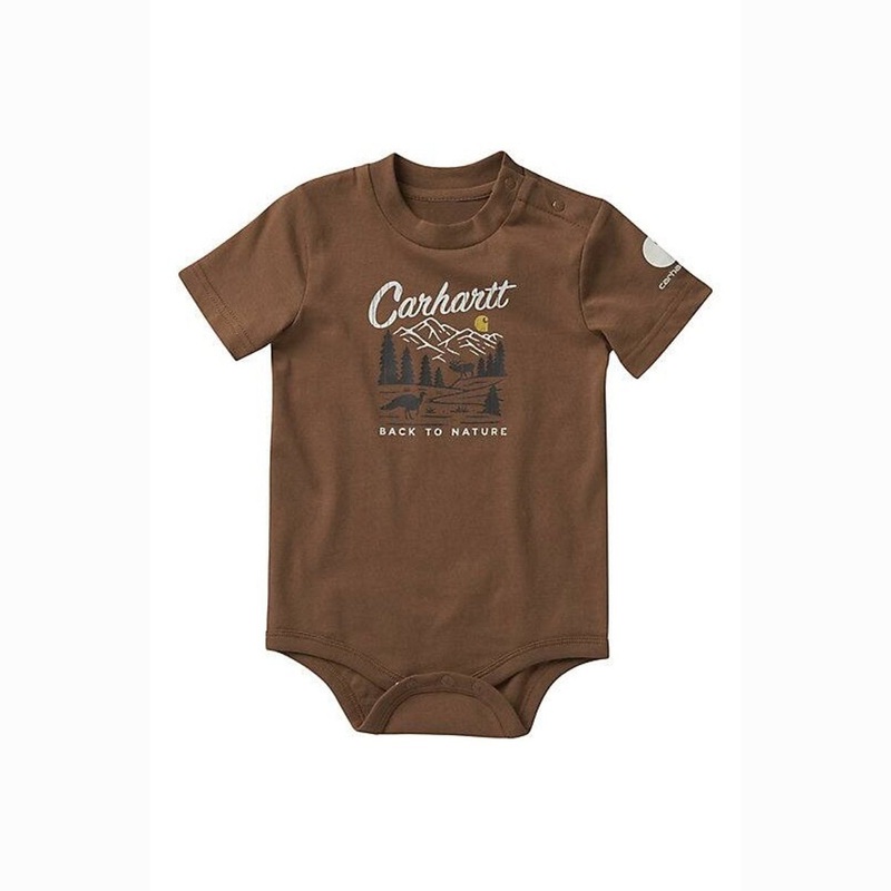 Boy’s Short Sleeve Back To Nature Bodysuit CA6245 6 MONTH