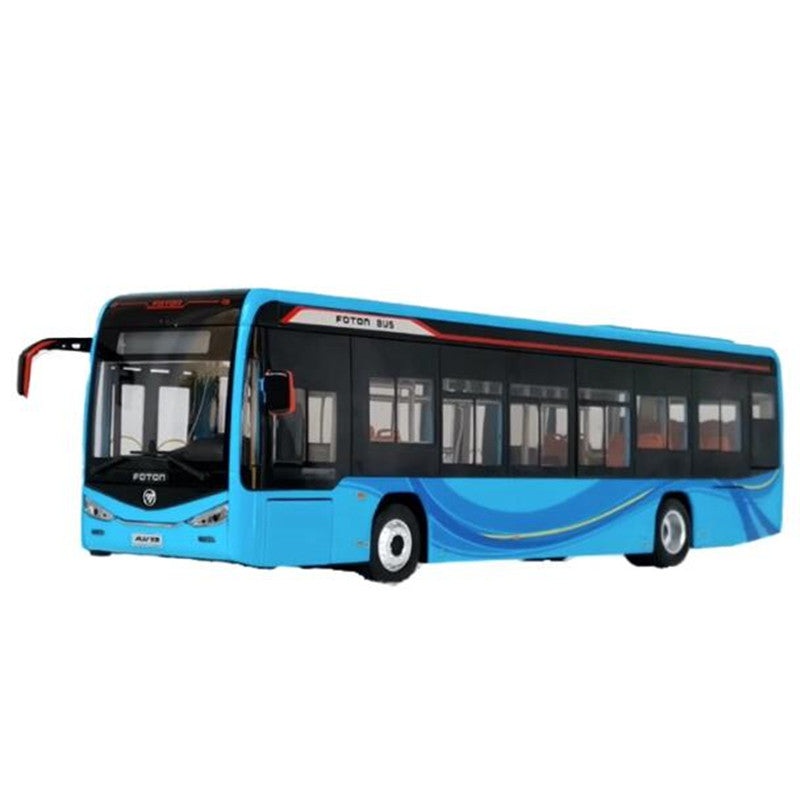 1:36 Foton BJ6129EVCA New Energy Electric Diecast Bus Model  Alloy City Bus Collectible with Lights & Openable Doors
