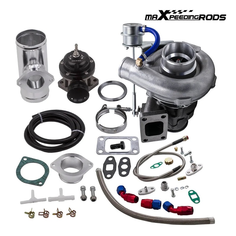 T3 T04E Turbo V-Band 400+HP Internal Wastegate+Oil Return+Feed Line Blow Off United States
