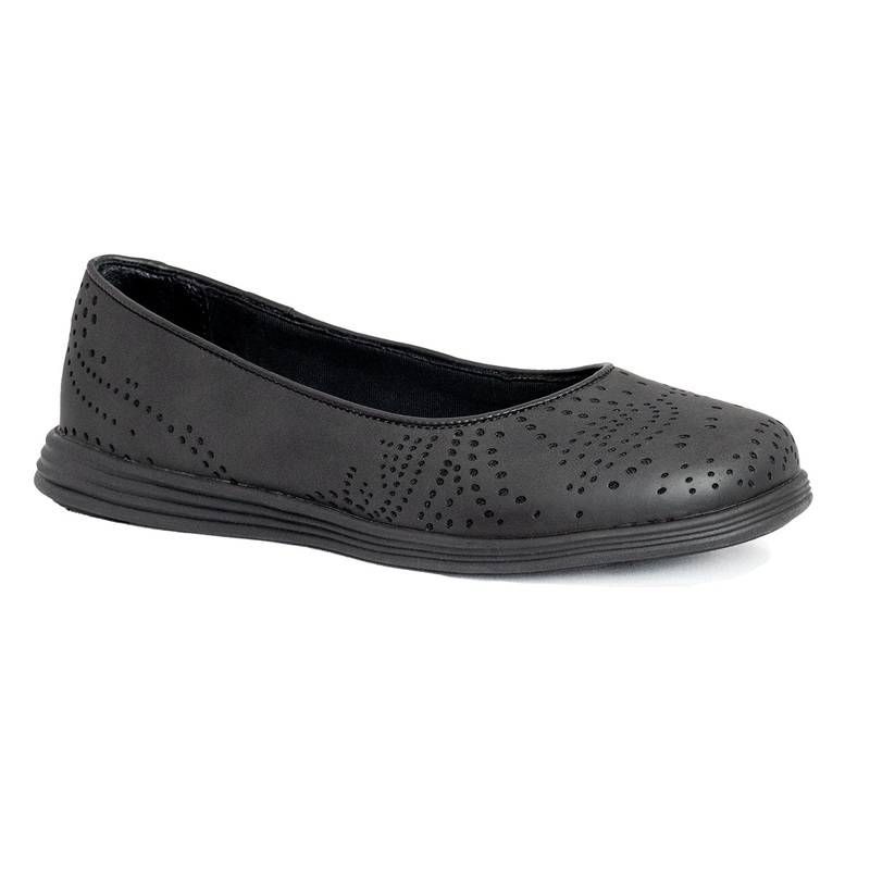 Women’s Enlightened Black Flat Dress Shoe FS4540 6 Medium