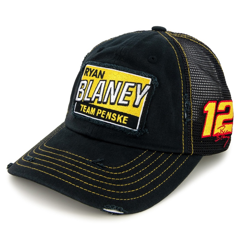 Ryan Blaney 2025 Vintage Patch Hat Black Adult