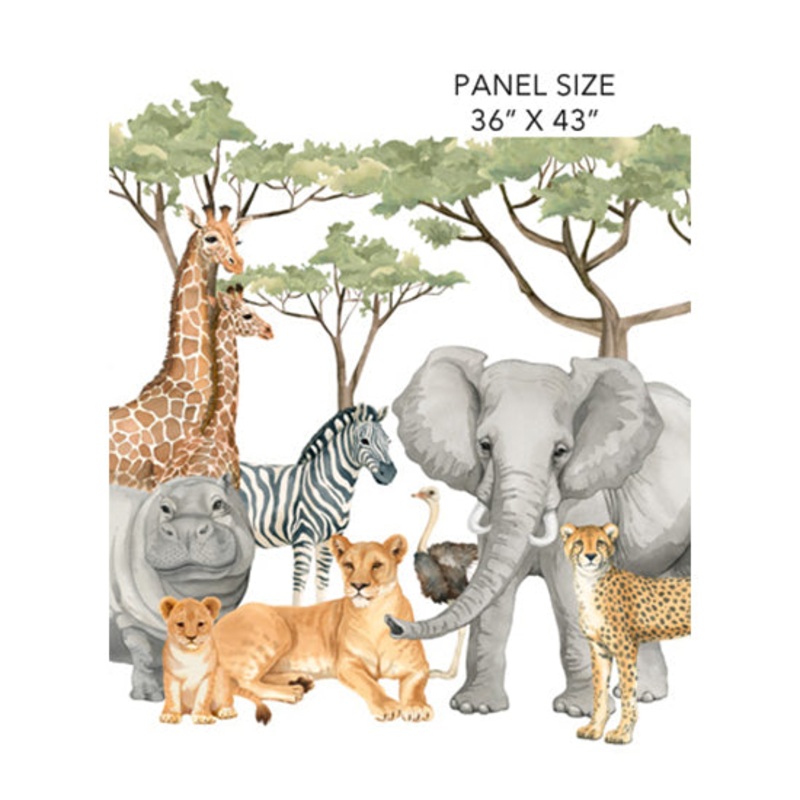 Wild One Collection Cotton Fabric Craft Panel DP276 36″ x 43″