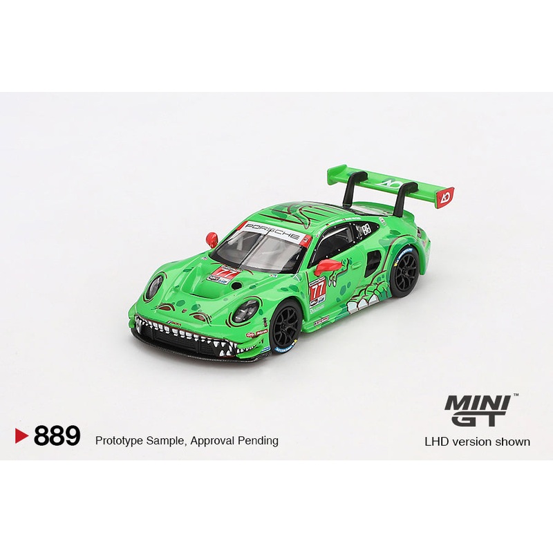 **LIMIT 2** MiniGT 1:64 Porsche 911 GT3 R #77 AO Racing 2024 IMSA Daytona 24 Hrs GTD Pro 2nd Place #889