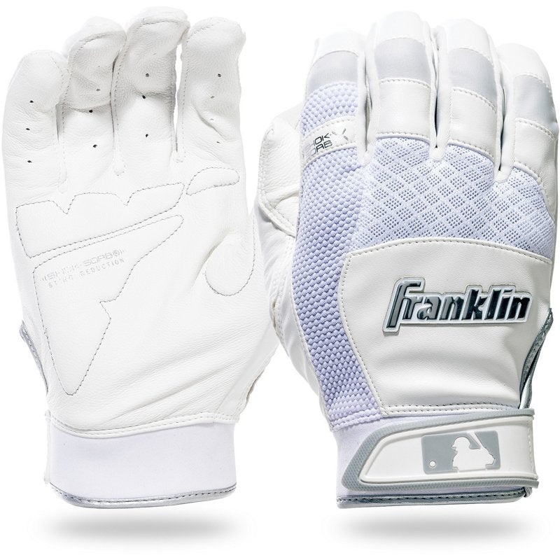 White Shok-Sorb X Baseball Batting Gloves 20945F Small