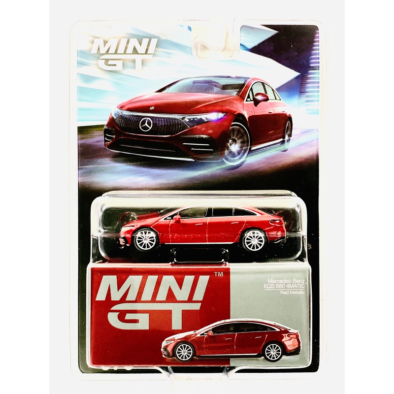 Mini GT Mijo Exclusive Mercedes-Benz EQS 580 4MATIC Red Metallic #970