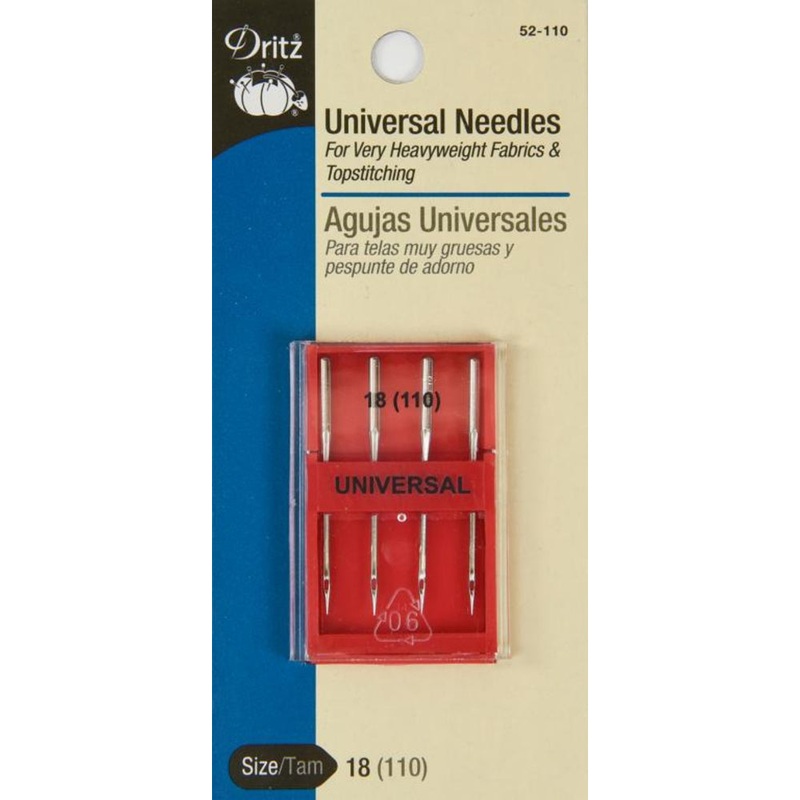 Universal Heavyweight Machine Sewing Machine Needles 52-110 Size 18