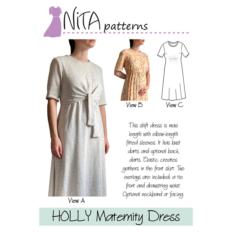 Women’s Maternity Holly Dress Pattern XS-LARGE