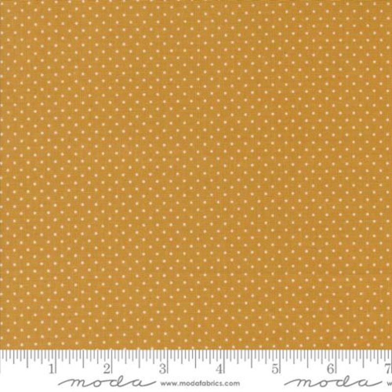 Sun Drenched Collection Farmhouse Dots Cotton Fabric 43207 Gold