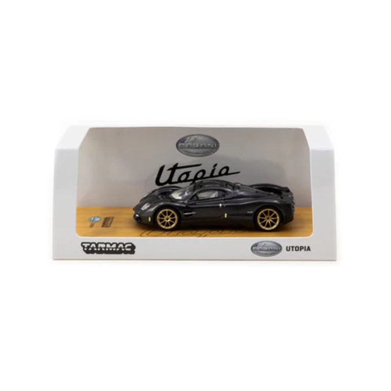 Tarmac Works 1:64 Pagani Utopia  Black Carbon Fiber Edition