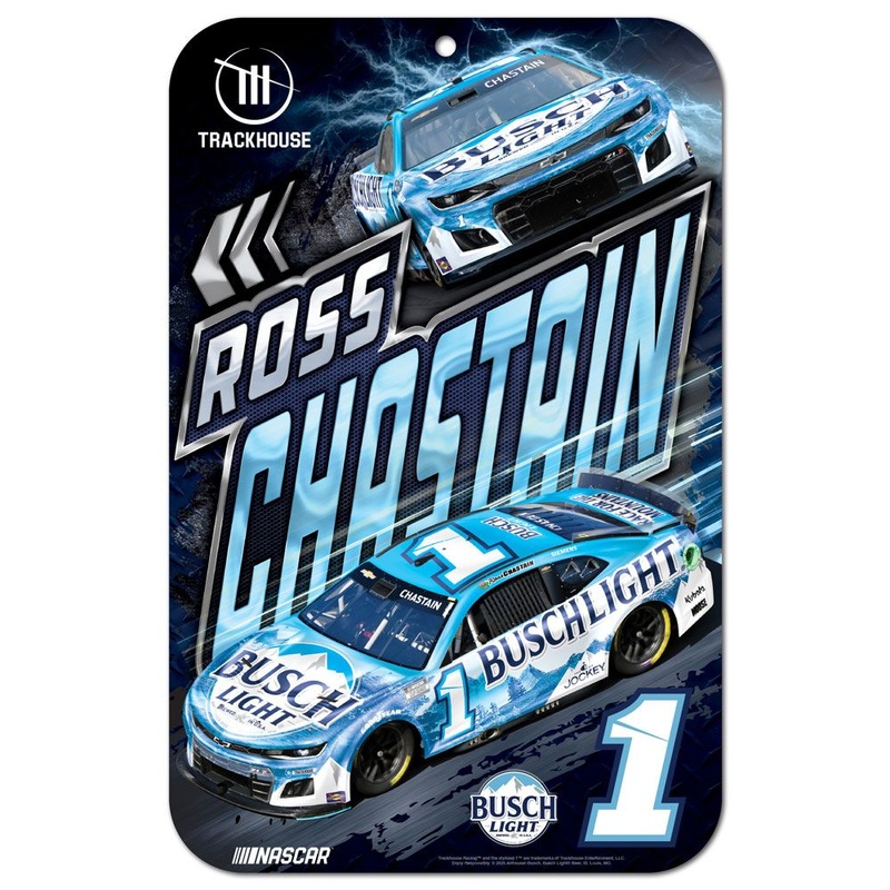 Ross Chastain 2025 Busch Light #1 11×17 Plastic Sign