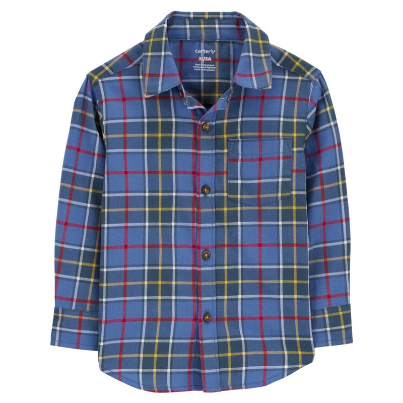 Baby Boys’ Plaid Button-Front Shirt R582110 2T