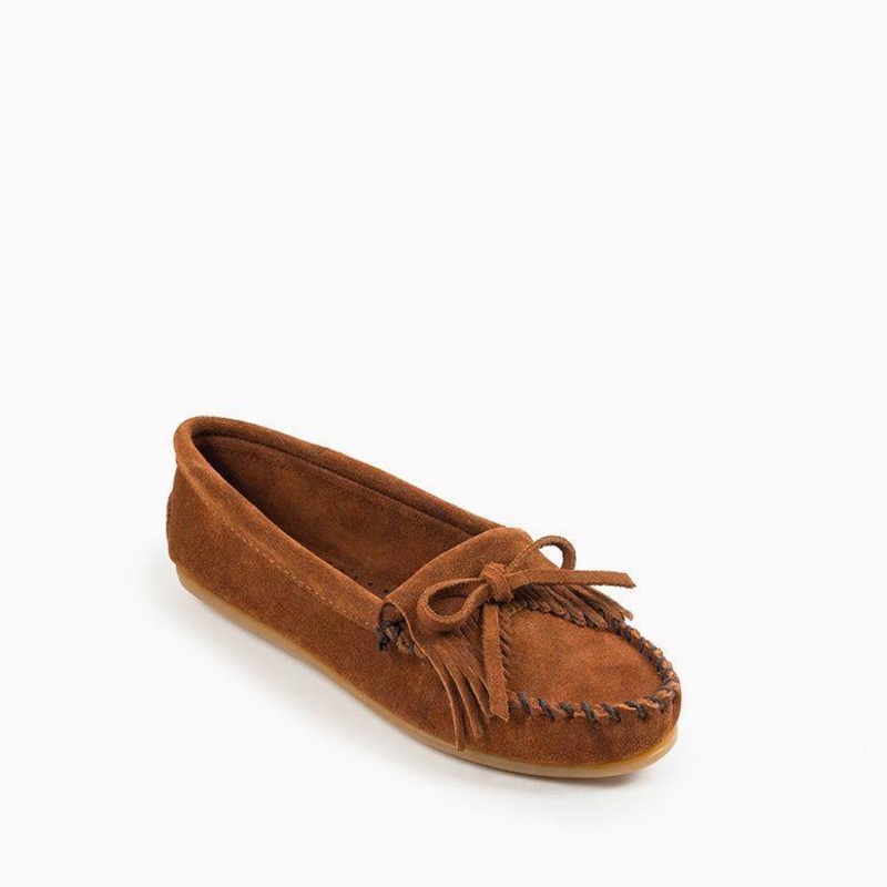 Women’s Kilty Hardsole Moccasins 402 Brown 6.5 Medium